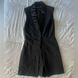 Zara Sleeveless Structured Blazer Romper